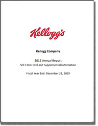 KELLOGG COMPANY 2019 Annual Report