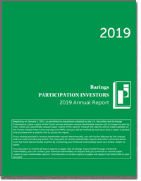 BARINGS PARTICIPATION INVESTORS 2019 Annual Report