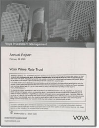 VOYA PRIME RATE TRUST 2021 Annul Report